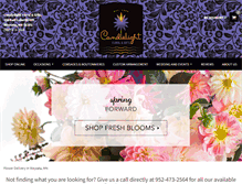Tablet Screenshot of candlelightfloral.com